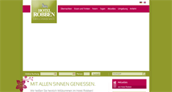 Desktop Screenshot of hotel-robben.de