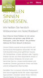 Mobile Screenshot of hotel-robben.de